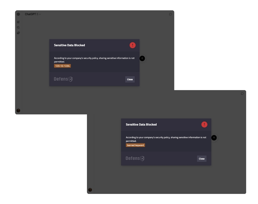 Protection: Keyword & Reg-Ex Matching